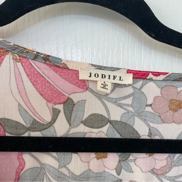 JODIFL Pink and Brown Floral Maxi Dress - Picture 5 of 9